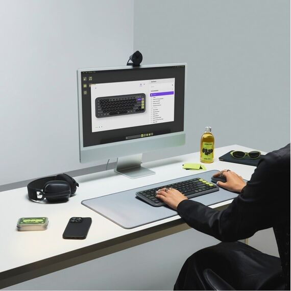 Logitech - Pop Icon Combo Nordic - Graphite / Computers - Desktop SET - Keyboards & Mice - Techbox