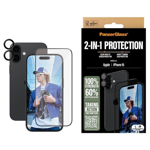 PanzerGlass - iPhone 16 6.1'' 2-in-1 Bundle / Electronics - Αταξινόμητα -  - Techbox