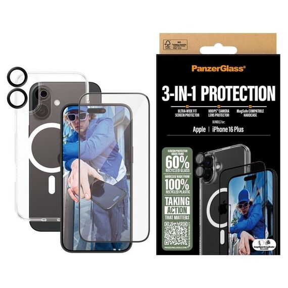 PanzerGlass - iPhone 16 Plus 7'' 3-in-1 Protection Bundle / Electronics - Αταξινόμητα -  - Techbox