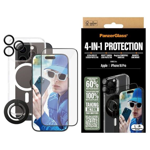 PanzerGlass - iPhone 16 Pro 6.3'' Pro 4-in-1 Protection Bundle / Electronics