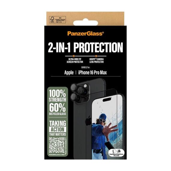 PanzerGlass - iPhone 16 Pro Max 6.9'' 2-in-1 Bundle / Electronics - Αταξινόμητα -  - Techbox