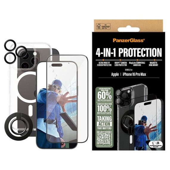 PanzerGlass - iPhone 16 Pro Max 6.9'' 4-in-1 Protection Bundle / Electronics