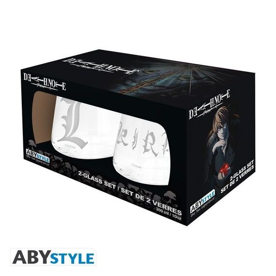 DEATH NOTE - 2 Glass Set Kira & L EUROPE x2 / Fan Shop and Merchandise |  Techbox