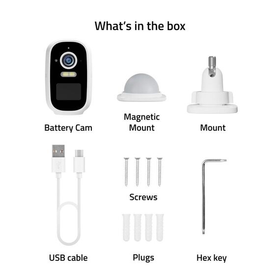 Hombli - Smart Battery Cam, White / Electronics - Αταξινόμητα -  - Techbox