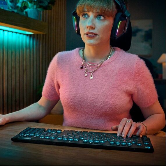 Logitech - G915 X LIGHTSPEED Low-Profile Wireless Gaming Keyboard / Computers