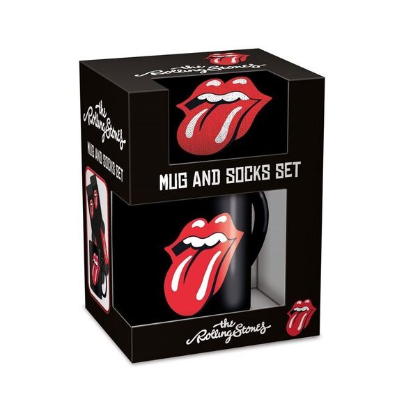 Pyramid International - THE ROLLING STONES (TONGUE) MUG & SOCK SET - UK 3-8 / EU 36-41 / Fan Shop and Merchandise - Mugs & Bottles - Gifts - Techbox