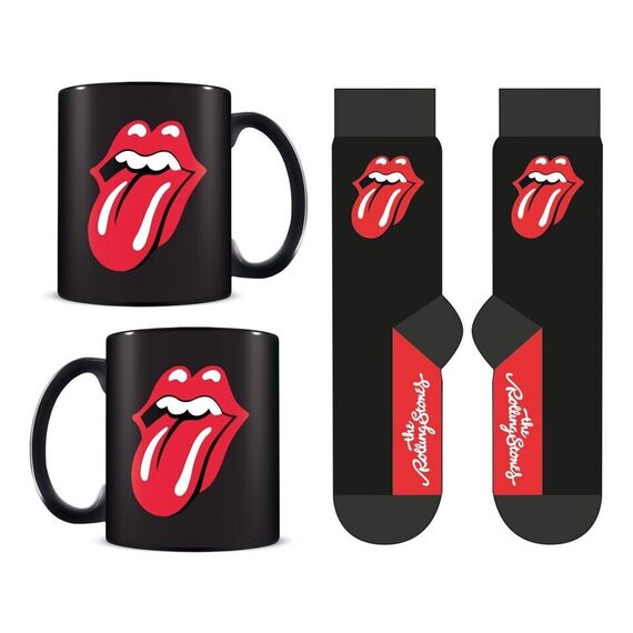 Pyramid International - THE ROLLING STONES (TONGUE) MUG & SOCK SET - UK 3-8 / EU 36-41 / Fan Shop and Merchandise - Mugs & Bottles - Gifts - Techbox