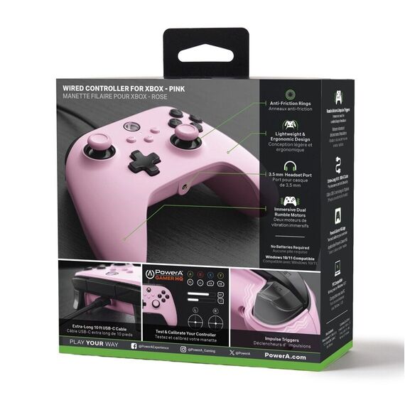 PowerA Wired Controller - Pink (Xbox X/S) / Xbox Series X | Techbox