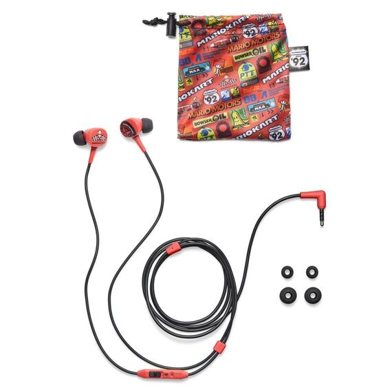 PowerA Wired Earbuds - Mario Kart Motors (Nintendo Switch) / Nintendo Switch | Techbox