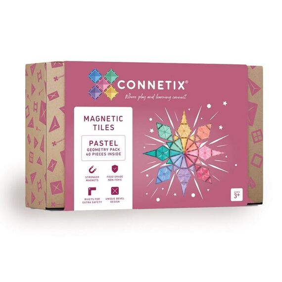 Connex - Pastel Geometry Pack - 40 Pieces (CT-P-00040-GE) / Toys