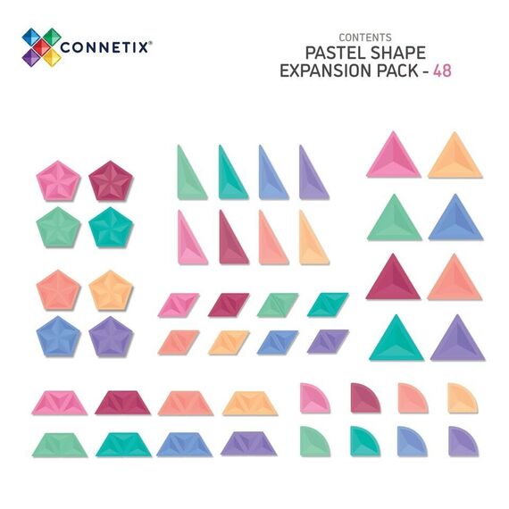 Connex - Pastel Shape Expansion Pack 48 Pieces (CT-P-00048-SE) / Toys - Αταξινόμητα -  - Techbox