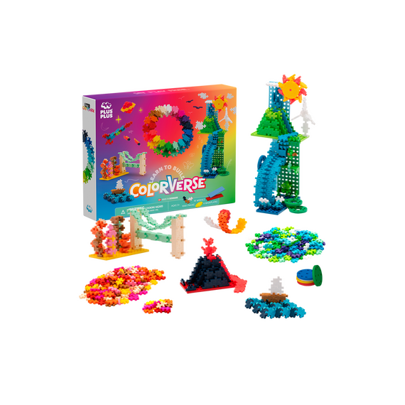 Plus Plus - Learn to build Colorverse Super set - (3972) / Toys