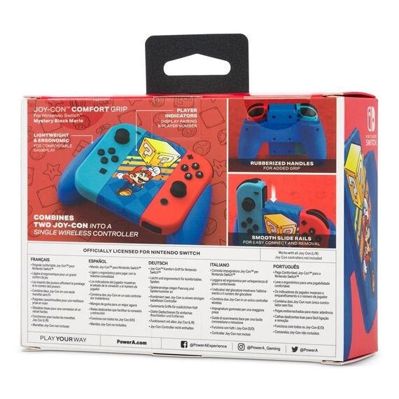 PowerA JOY-CON Comfort Grip - Mystery Block Mario /Nintendo Switch / Nintendo Switch - Nintendo Switch Accessories - Accessories for Consoles - Techbox