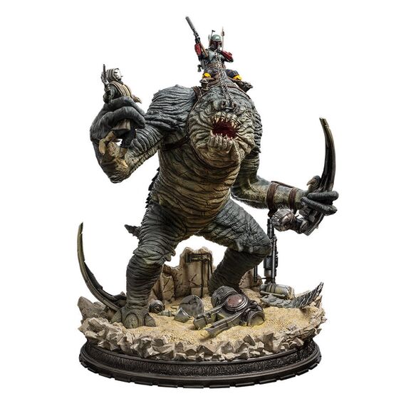 Star Wars - Boba Fett & Rancor Statue Demi Scale 1/20 / Fan Shop and Merchandise - Statues - Collectibles - Techbox