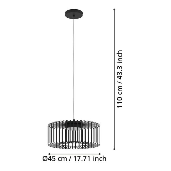 EGLO - Ginestrone-Z pendant black Ø45 - RGB + TW - Zigbee, Bluetooth / Electronics - Αταξινόμητα -  - Techbox