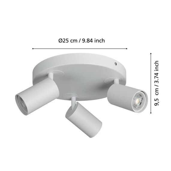 EGLO - Telimbela-Z spot roundel white - RGB + TW - Zigbee, Bluetooth / Electronics - Αταξινόμητα -  - Techbox