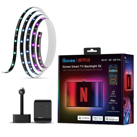 Govee - TV Backlight 3 Lite (55–65 inch) - Netflix Edition – Elevate Your Viewing Experience / Electronics