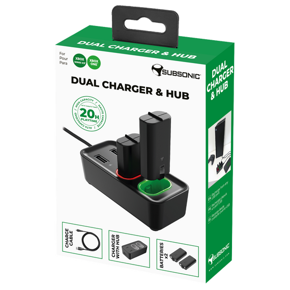 Subsonic Dual Charger & Hub - Xbox  Series X / S / Xbox Series X - Παιχνίδια Series X - Τίτλοι Παιχνιδιών - Techbox