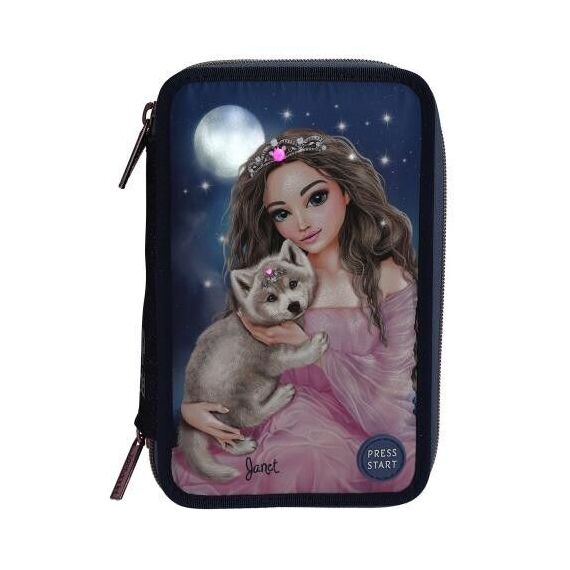 TOPModel - Triple Pencil Case LED WOLF ( 0413150 ) / Toys |  Techbox