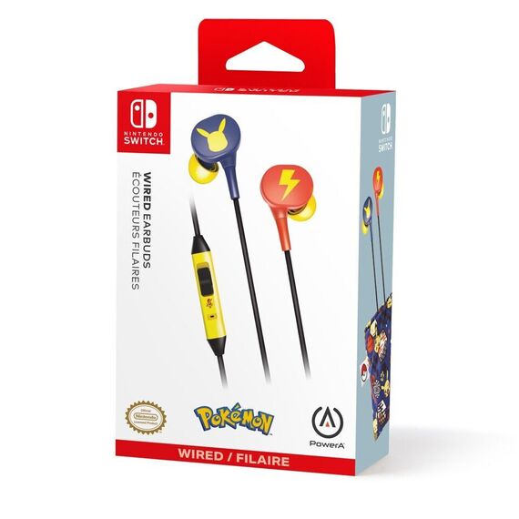 PowerA NSW Wired Earbuds - Pokémon Pikachu Blossom / Nintendo Switch - Παιχνίδια Nintendo Switch - Τίτλοι Παιχνιδιών - Techbox