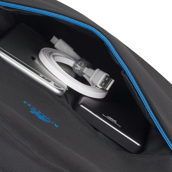 Rivacase Regent 8069 notebook case 43.9 cm (17.3") Backpack Black, Cyan - Bags & Backpacks - Laptop Accessories - Techbox