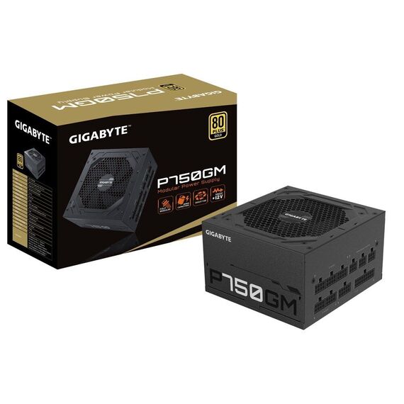 Gigabyte P750GM power supply unit 750 W 20+4 pin ATX ATX Black - PSU - Laptops & PC Builds - Techbox