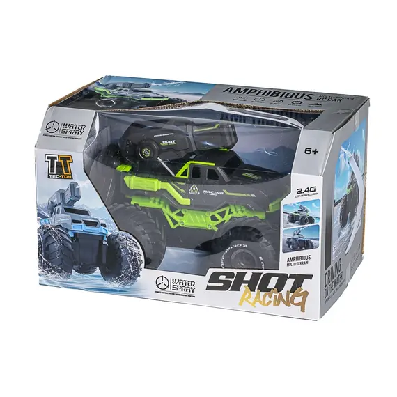 TEC-TOY - Water Shooting R/C car 2,4GHz, 7,4V 500mAh - Green (534646) / Toys - Modeling - Hobbies - Techbox