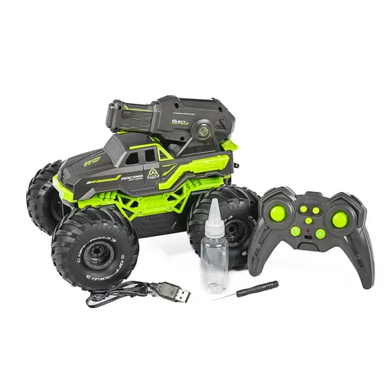 TEC-TOY - Water Shooting R/C car 2,4GHz, 7,4V 500mAh - Green (534646) / Toys - Modeling - Hobbies - Techbox