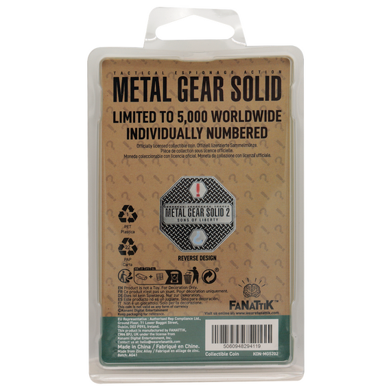 Metal Gear Solid 2 Raiden Coin / Fan Shop and Merchandise - Various - Various - Techbox