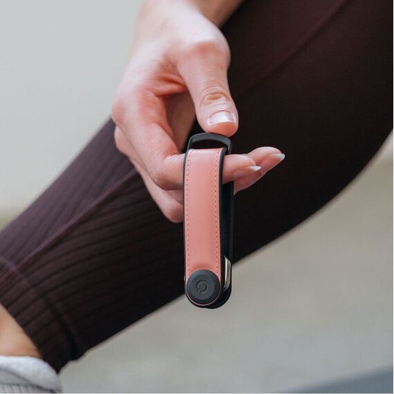 OrbitKey - Hybrid Leather Key Organiser - Pastel Pink / Gadgets