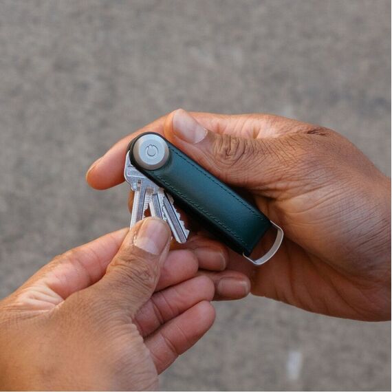 Orbitkey - Hybrid Leather Key Organiser - Pine Green / Gadgets