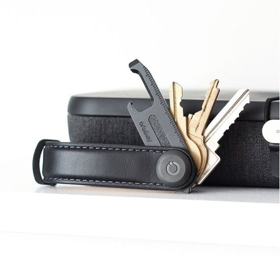 Orbitkey - Leather Key Organiser - Black/Black / Gadgets - Αταξινόμητα -  - Techbox