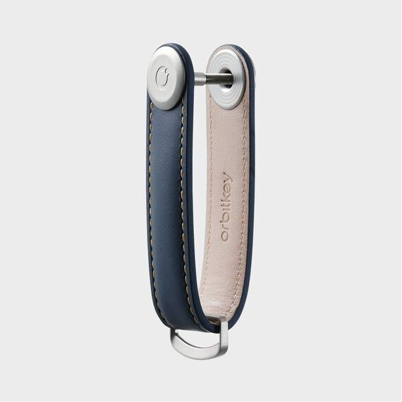 Orbitkey - Leather Key Organiser- Navy/Tan / Gadgets - Αταξινόμητα -  - Techbox