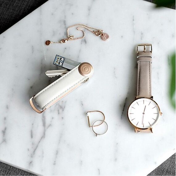 Orbitkey - Leather Key Organiser - Stone/Grey / Gadgets - Αταξινόμητα -  - Techbox