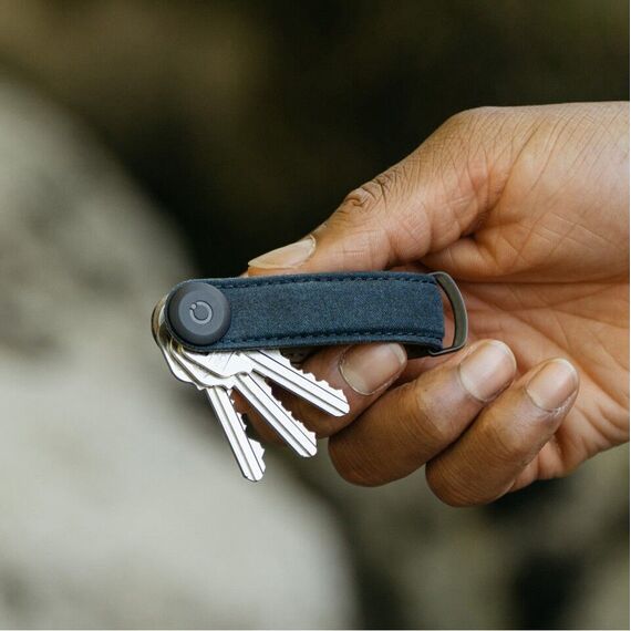 OrbitKey - Waxed Canvas Key Organiser - Navy Blue / Gadgets - Αταξινόμητα -  - Techbox