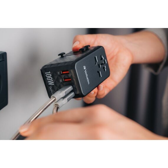 Verbatim - GaN III Universal Travel Adapter UTA-06 PD100W QC 4+ / Electronics - Αταξινόμητα -  - Techbox