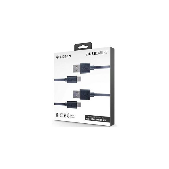 2X USB-Cable 3 meter / PlayStation 5 - PS5 Accessories - Accessories for Consoles - Techbox