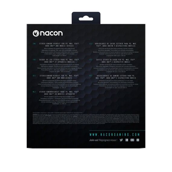 Nacon Stereo Headset Wired GH-110ST PS4/Xbox/PC / PlayStation 5