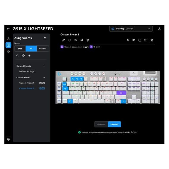 Logitech - G915 X LIGHTSPEED Low-Profile Wireless Gaming Keyboard / Computers