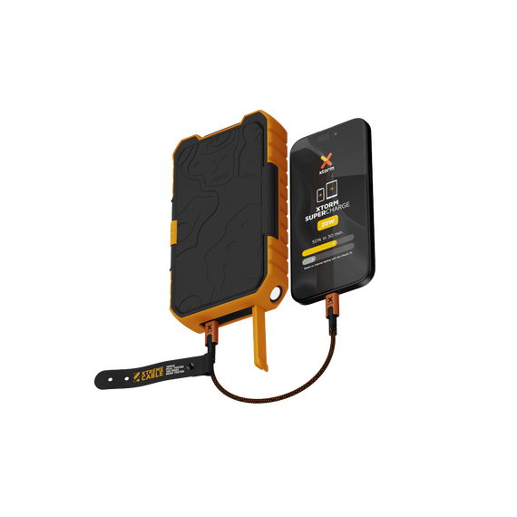 Xtorm - XR203 Rugged Solar Powerbank 20W - 10.000mAh / Electronics - Powerbanks - Smartphone Chargers - Techbox