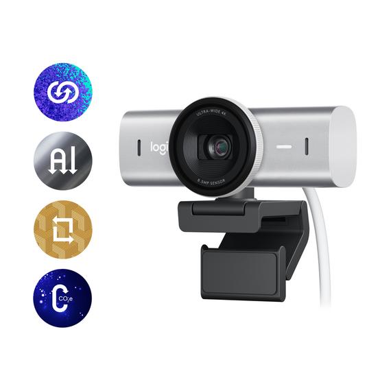 Logitech - MX Brio Ultra HD 4K Collaboration and Streaming Webcam - Pale Grey / Computers - Αταξινόμητα -  - Techbox