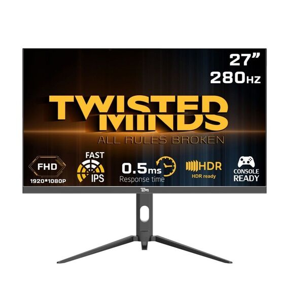 Twisted Minds - Supreme Series Flat 27 FHD - 280HZ 0.5MS Fast IPS HDMI 2.1 Gaming Monitor / Computers - Αταξινόμητα -  - Techbox