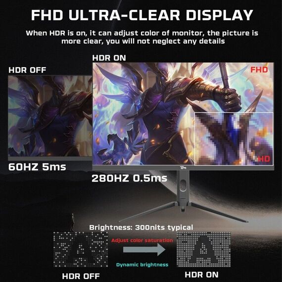 Twisted Minds - Supreme Series Flat 27 FHD - 280HZ 0.5MS Fast IPS HDMI 2.1 Gaming Monitor / Computers - Αταξινόμητα -  - Techbox