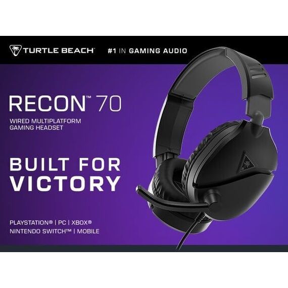 Turtle Beach Recon 70 Wired Headset - 2024 Multi platform - Black / PlayStation 5