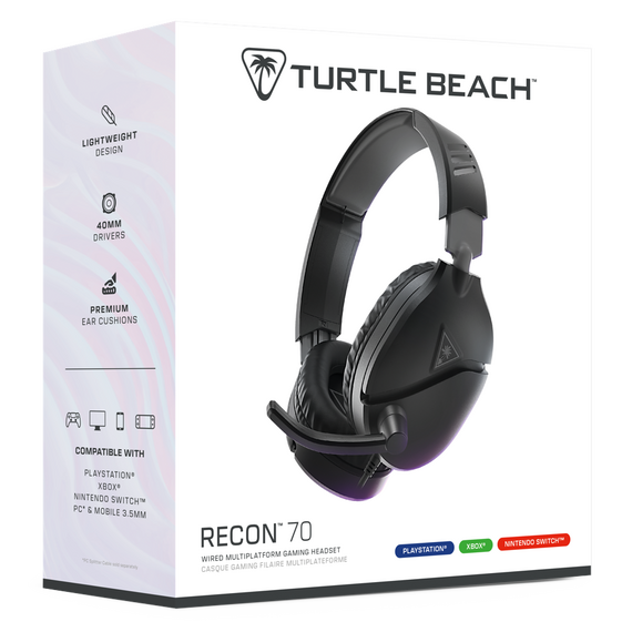 Turtle Beach Recon 70 Wired Headset - 2024 Multi platform - Black / PlayStation 5