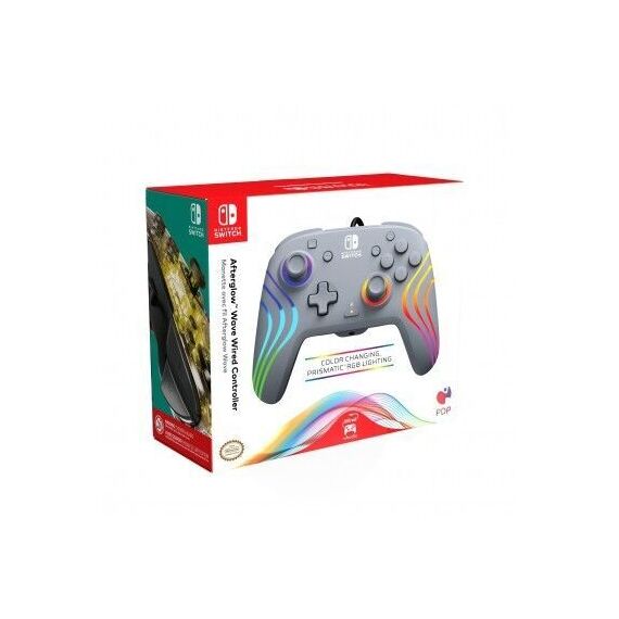 PDP Afterglow Wave Wired Controller Grey Switch / Nintendo Switch - Παιχνίδια Nintendo Switch - Τίτλοι Παιχνιδιών - Techbox
