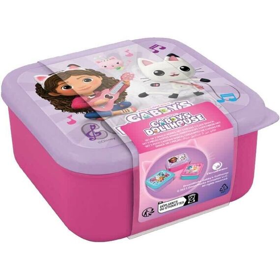 Stor - 3 Pcs. Snack Boxes Set - Gabby's Dollhouse / Toys - Merchandise Food Preparation - Various - Techbox