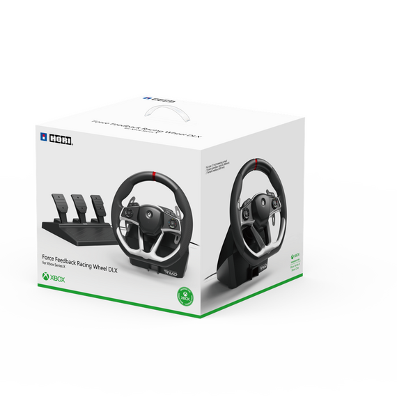 HORI - Force Feedback Racing Wheel DLX   + 7-Speed Racing Shifter Bundle For Xbox Series X - S, Xbox One and PC (Windows 11/10) / Xbox Series X | Techbox