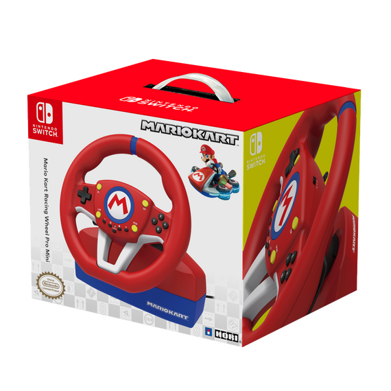 HORI - Mario Kart Racing Wheel Pro Mini + 7-Speed Racing Shifter Bundle For PC (Windows 11/10) / Nintendo Switch | Techbox