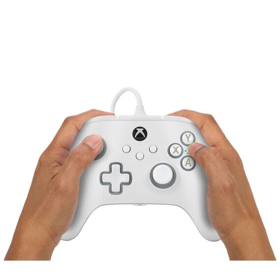 PowerA Advantage Wired Controller for Xbox Series X - S with Lumectra – White / Xbox Series X